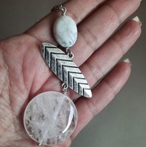 3 for $15 Silver jasper stone necklace 3 for $15